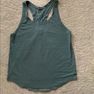 Lululemon olive color muscle tee size 10.